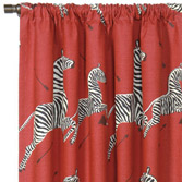 Le Zebre Rouge Curtain Panel