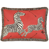 Le Zebre Rouge Pillow (Right)