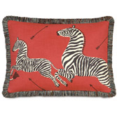 Le Zebre Rouge Pillow (Left)